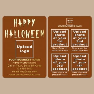 Brown Business Brand an Halloween Folien Feiertagskarte