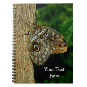 Brown Butterfly Nature Art Notizblock