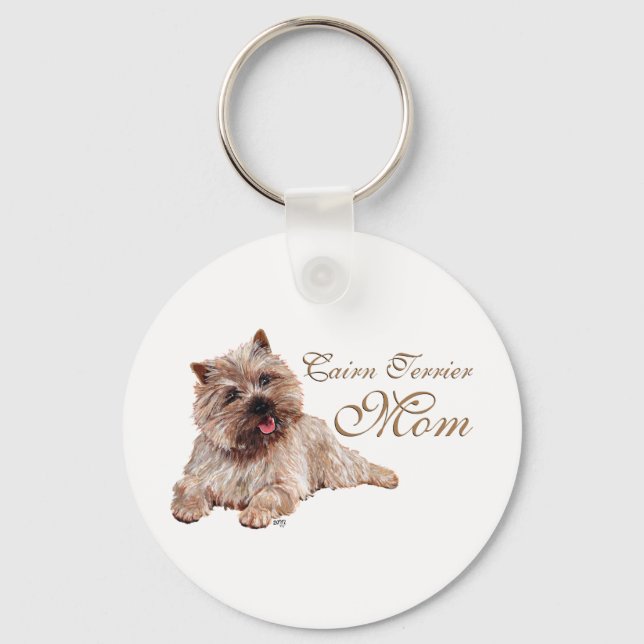 Brown Cairn Terrier Mothers Day Schlüsselanhänger (Vorderseite)