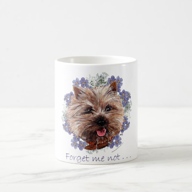 Brown Cairn Terrier Vergiss-me-not Tasse (Mittel)