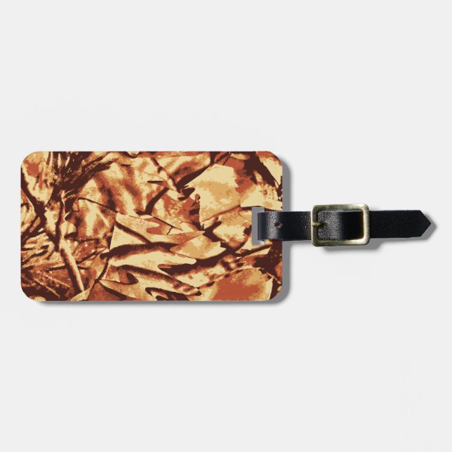 Brown Camouflage Camouflage Geschenke für Jäger Gepäckanhänger (Vorderseite horizontal)