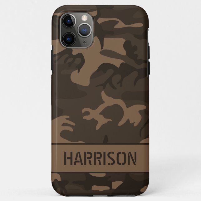 Brown Camouflage Case-Mate iPhone Hülle (Rückseite)