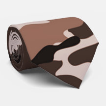 Brown Camouflage Pattern Krawatte