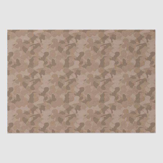 Brown Camouflage Seidenpapier (Vorderseite)