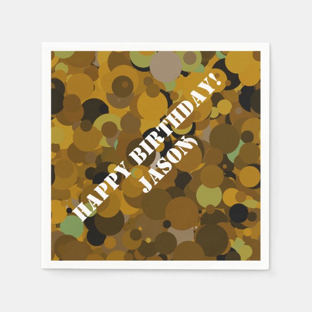 Brown Camouflage Serviette (Vorderseite)