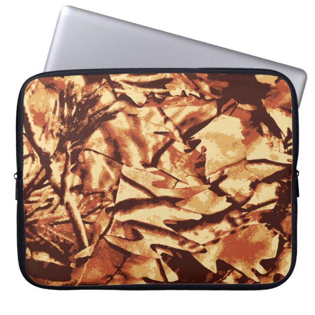 Brown-Camouflage-Tarnungs-Geschenke für Jäger Laptopschutzhülle (Vorderseite)