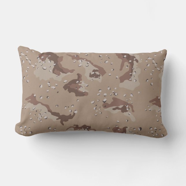 Brown Camouflage Vatertag Geschenk Lendenkissen (Vorderseite)