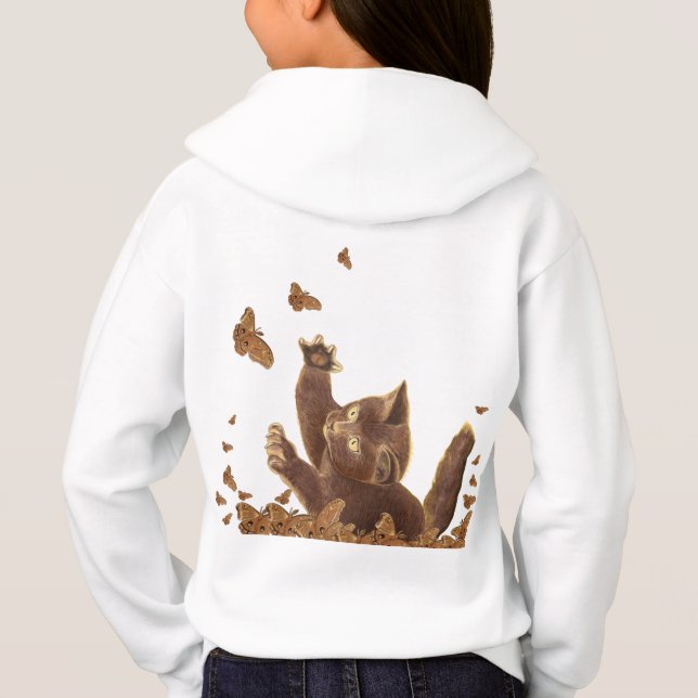 Brown Cat & Night Butterfells Hoodie (Rückseite)