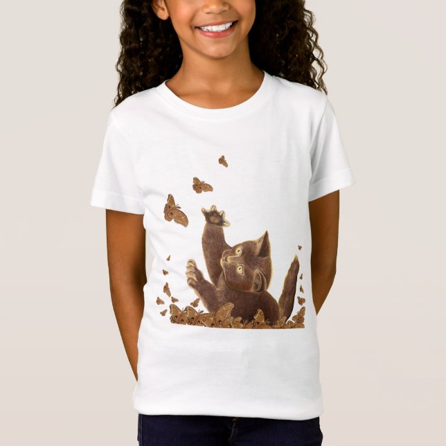 Brown Cat & Night Butterfells T-Shirt (Vorderseite)