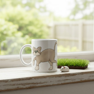 Brown Cat Walking Kaffeetasse