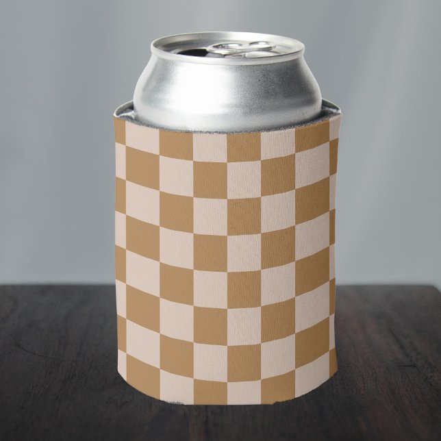 Brown Checkerboard Dosenkühler (Von Creator hochgeladen)