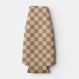 Brown Checkerboard Flaschenkühler