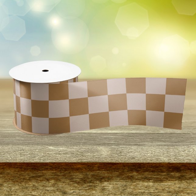 Brown Checkerboard Satinband (Von Creator hochgeladen)