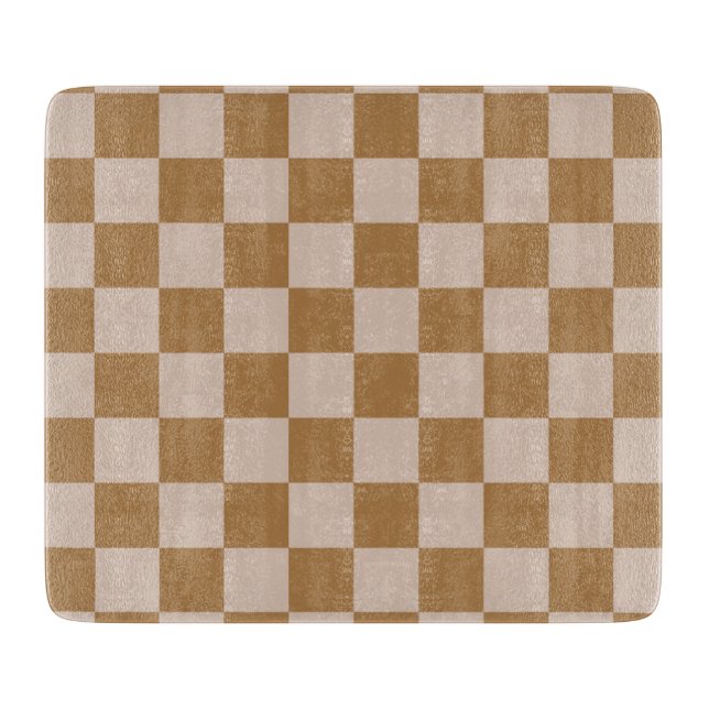 Brown Checkerboard Schneidebrett (Vorderseite)