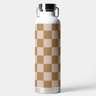 Brown Checkerboard Trinkflasche