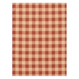 Brown Checkered Gingham Pattern Tischdecke