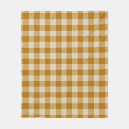 Brown Checkered Square Seamless Pattern Fleecedecke