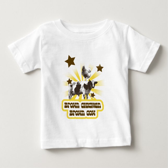 Brown Chicken Brown Kuh 2 Baby T-shirt (Vorderseite)