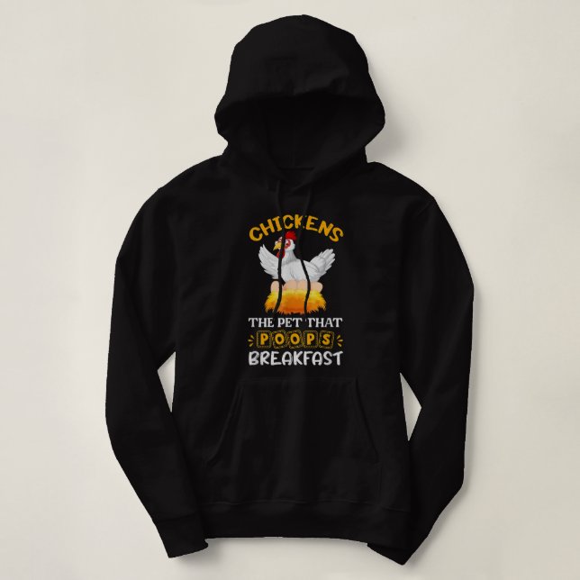 Brown Chicken Brown Kuh Funny Hoodie (Design vorne)