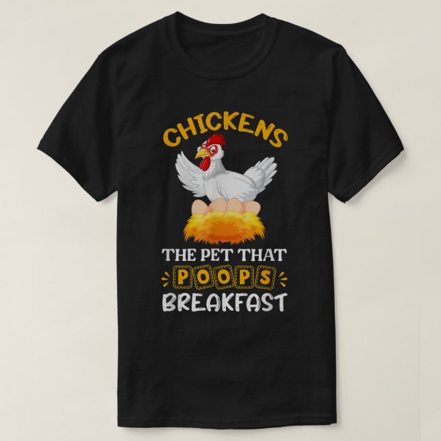 Brown Chicken Brown Kuh Funny T-Shirt (Design vorne)
