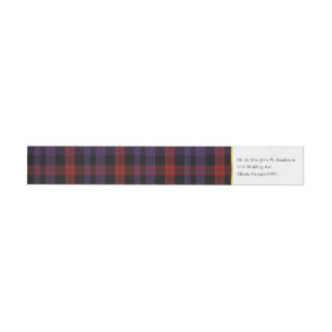 Brown Clan Kariert Wrap Address Labels