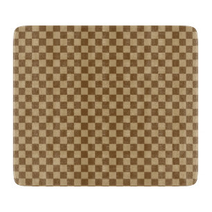 Brown Classic Checkerboard by Shirley Taylor Schneidebrett