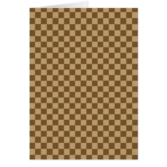 Brown Classic Checkerboard von Shirley Taylor (Vorne)