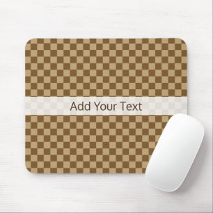 Brown Classic Checkerboard von Shirley Taylor Mousepad
