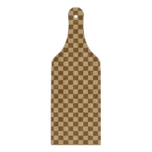 Brown Classic Checkerboard von Shirley Taylor Schneidebrett