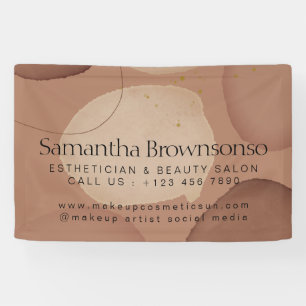 Brown Classic Neutral Earth Tone Esthetician Banner
