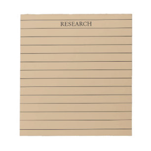 Brown Classic & Stylish Stationery Notizblock