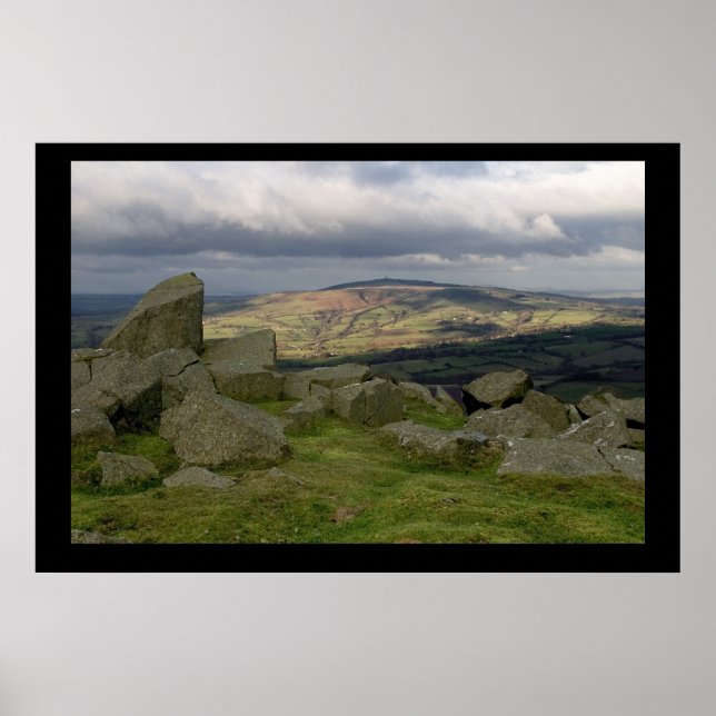 Brown Clee von Clee Hill. Poster von cARTerART (Vorne)