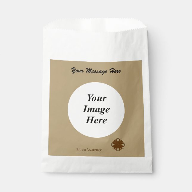 Brown Clover Ribbon Template von Kenneth Yoncich Geschenktütchen (Vorderseite)