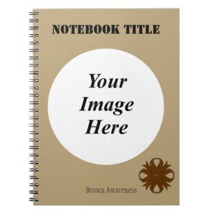 Brown Clover Ribbon Template von Kenneth Yoncich Notizblock