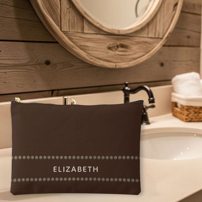 Brown Clutch Bag, Classic Rustic Style, for her Zubehörtasche (Von Creator hochgeladen)