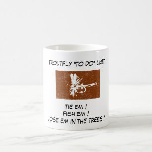 "Brown Coachman - Trout Fly "To Do List"-Tasse Kaffeetasse