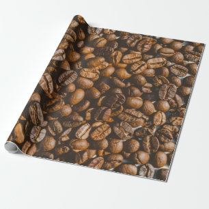 Brown Coffee Boans Geschenkpapier