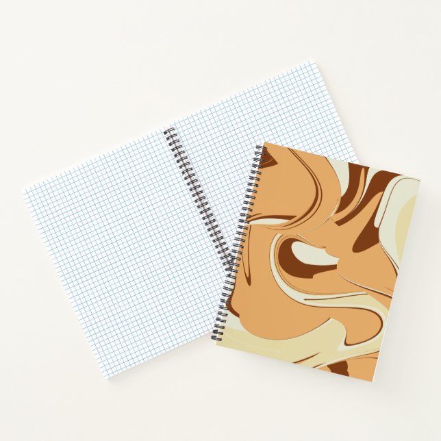 Brown Coffee Swirl Notizbuch (Innenseite)