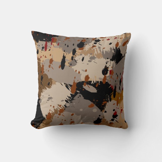 Brown-Collage Kissen (Vorderseite)