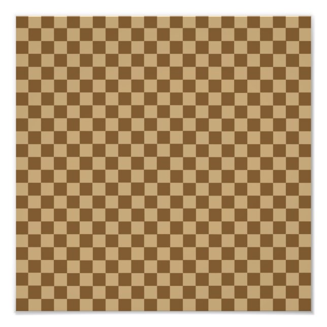 Brown Combination Classic Checkerboard von STaylor Fotodruck (Vorne)