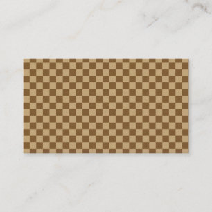 Brown Combination Classic Checkerboard von STaylor Visitenkarte