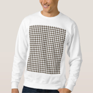 Brown Combination Hahnentrittmuster von Shirley Ta Sweatshirt
