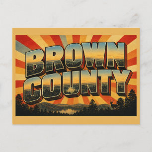 Brown County State Park Indiana Rollende Hügel Kun Postkarte