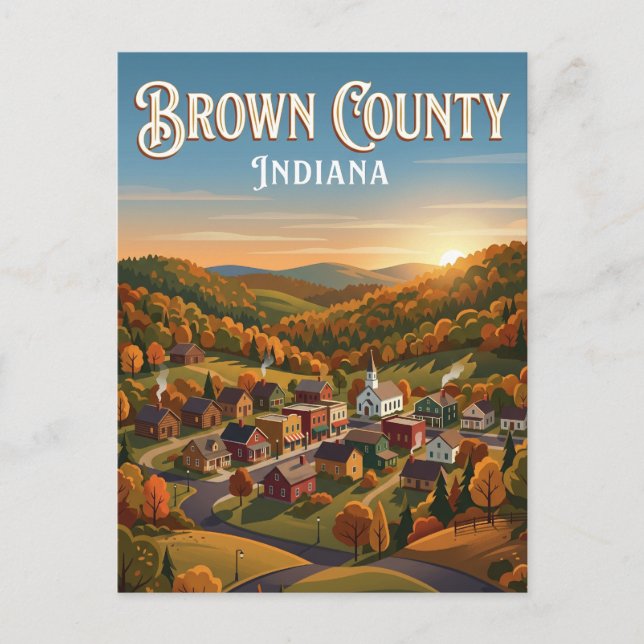 Brown County USA Postkarte (Vorderseite)