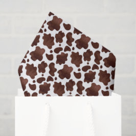 Brown Cow Print Tissue Paper Seidenpapier
