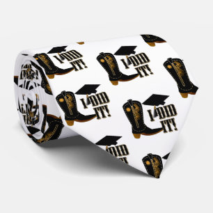 Brown Cowboy Boots Abschluss Krawatte