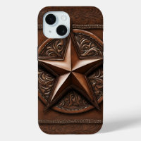 Brown Cowboy Rustikaler Western Land Texas Star