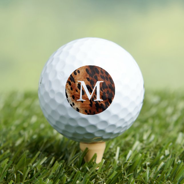 Brown Cowhid Monogramm Golfball (Insitu T-Shirt)