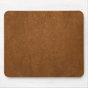 Brown Cowhide Leder Textur aussehen Mousepad
