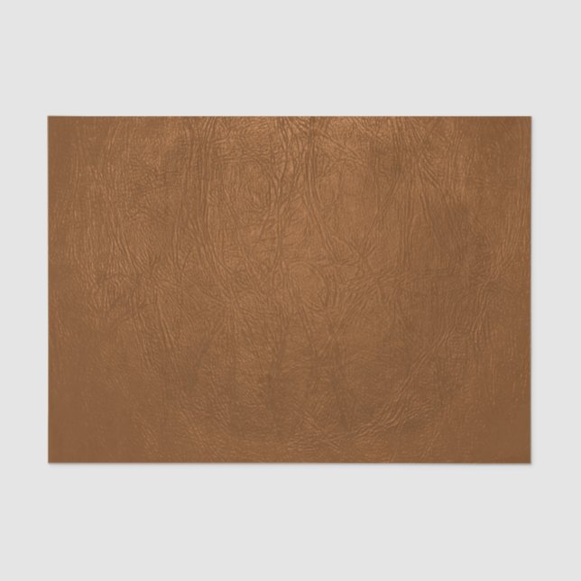 Brown Cowhide Leder Textur aussehen Seidenpapier (Vorderseite)